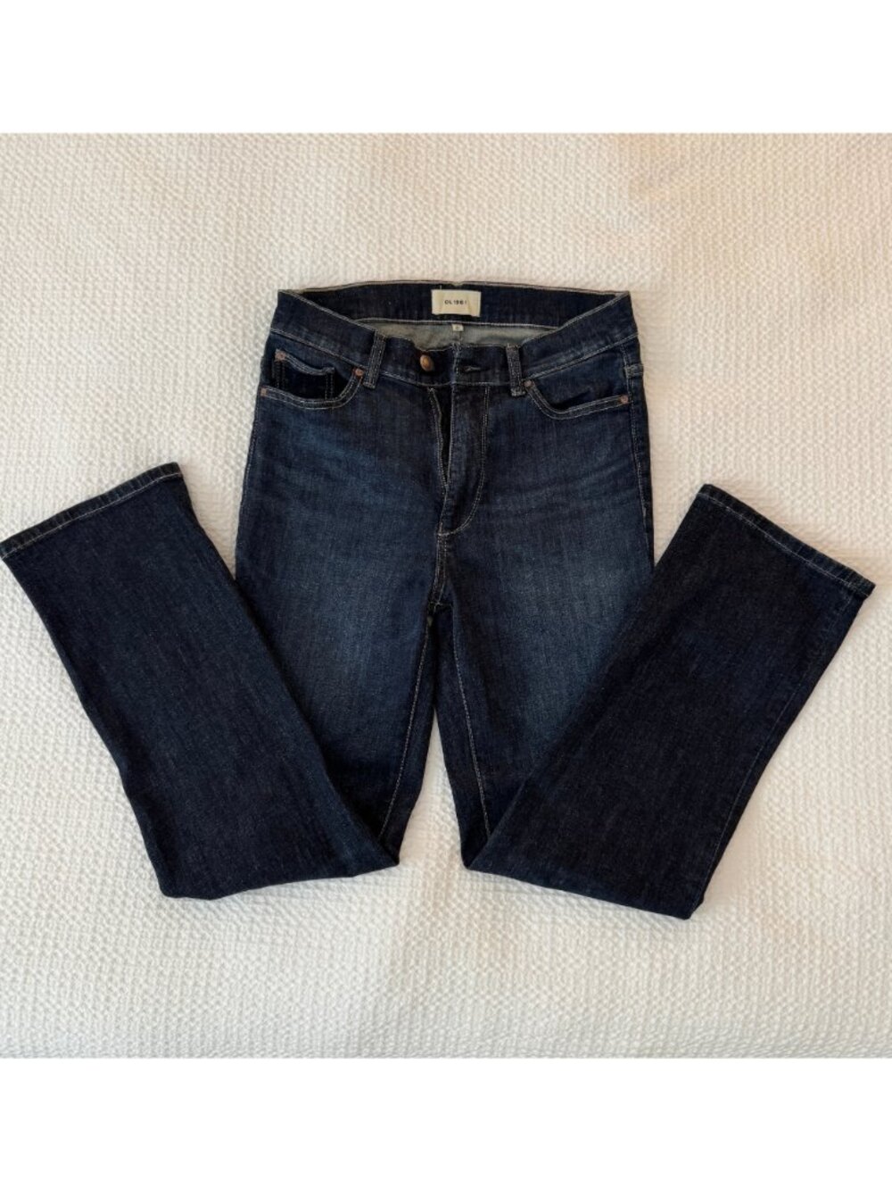 DL 1961 Halle Straight High Rise Instasculpt Jeans, 27
